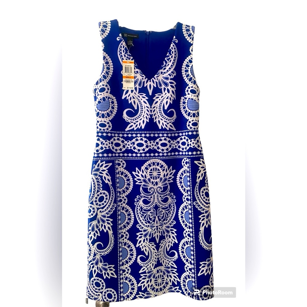 Brand new INC dress with tags! Beautiful blue color.  Size small.